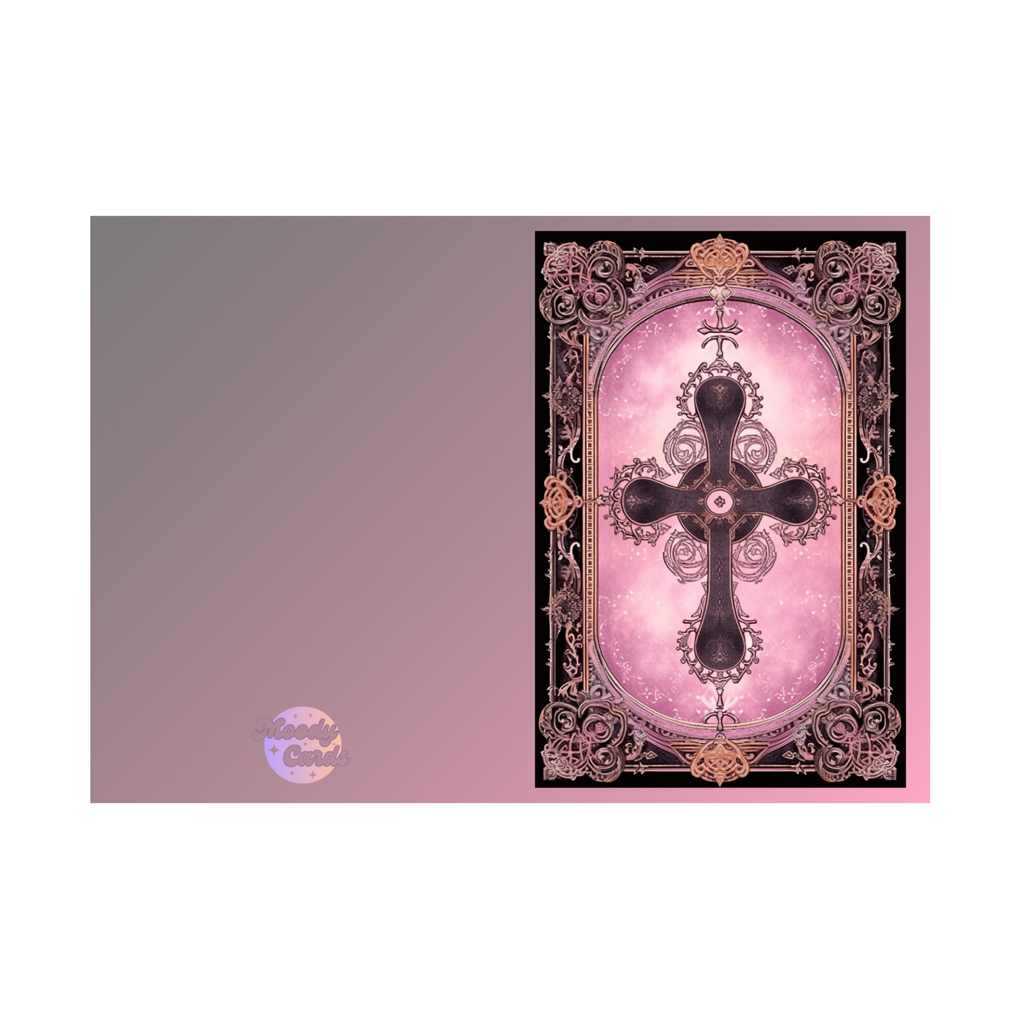 The Gothic Cross Greeting Card