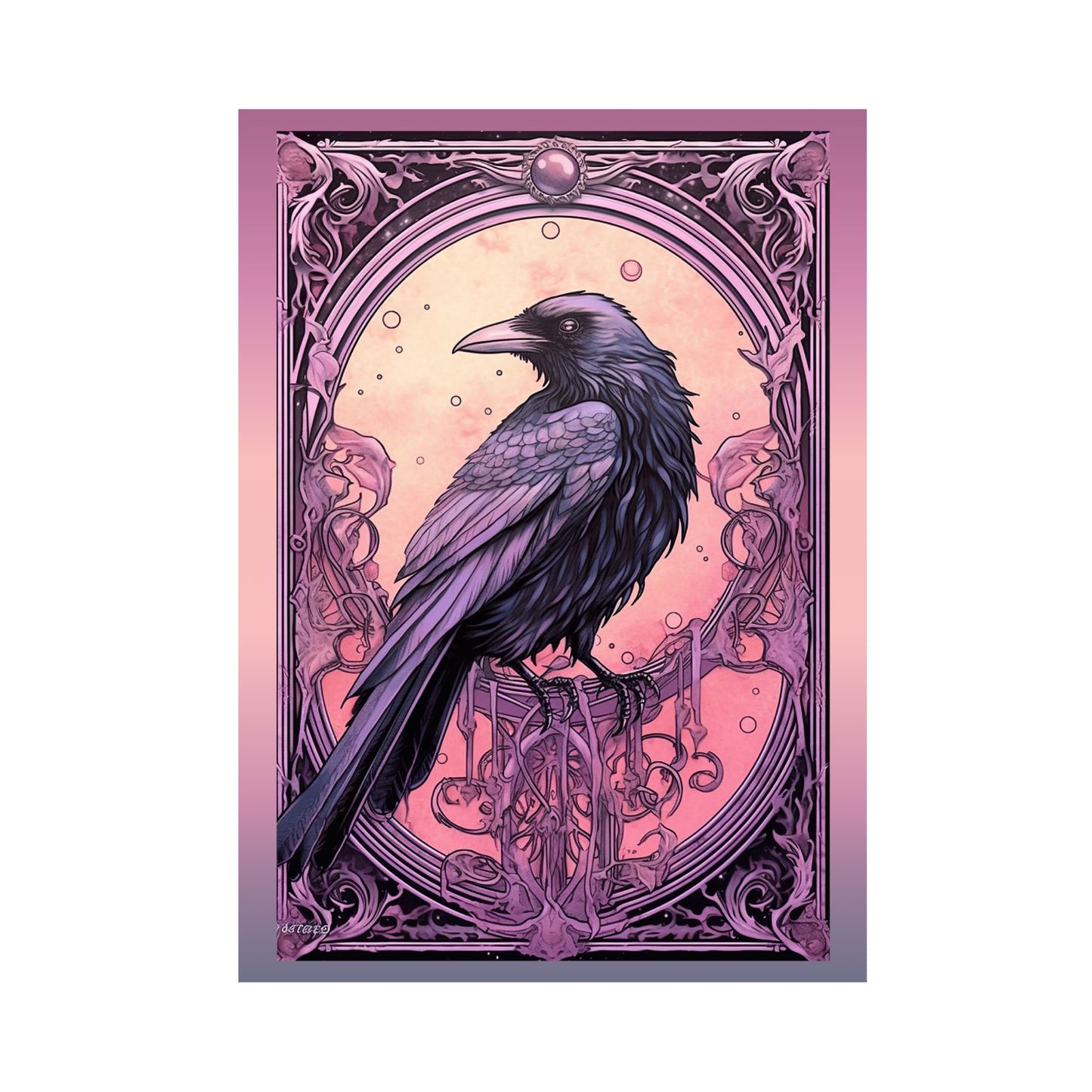 The Raven's Wisdom Greeting Card