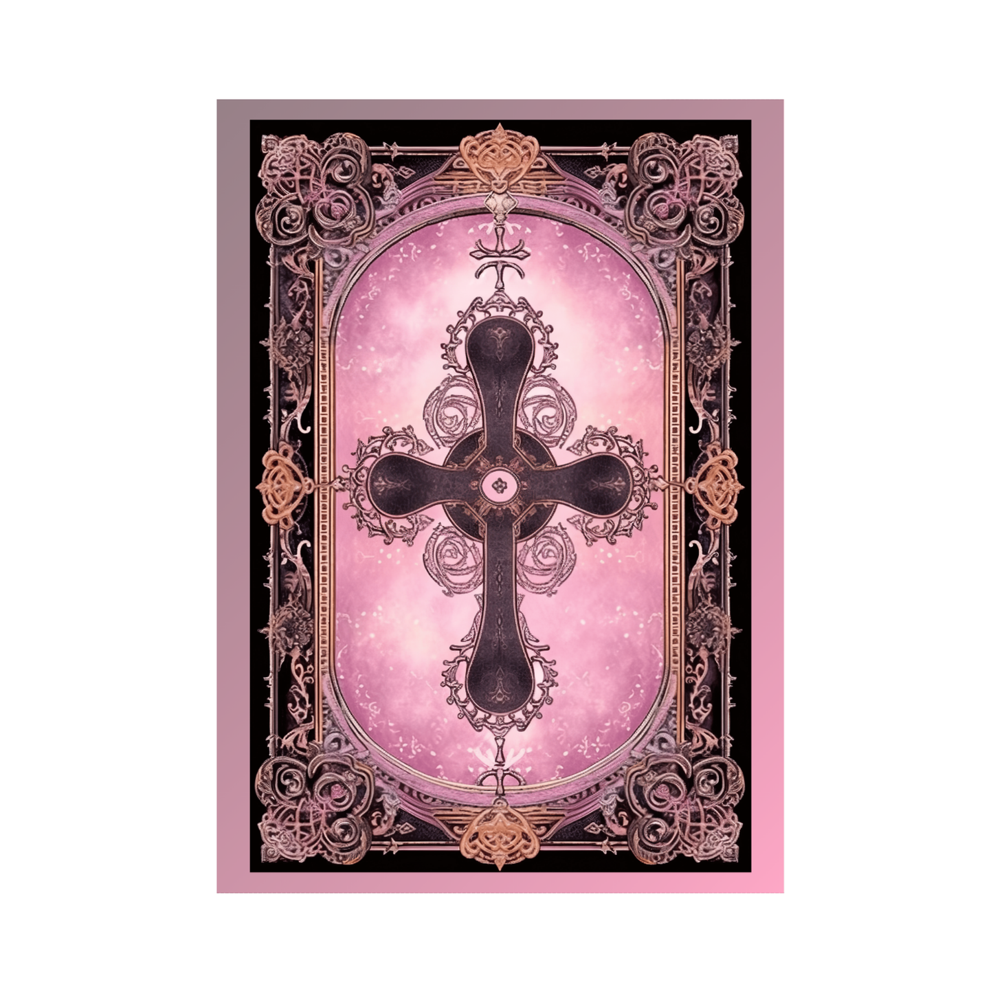 The Gothic Cross Greeting Card