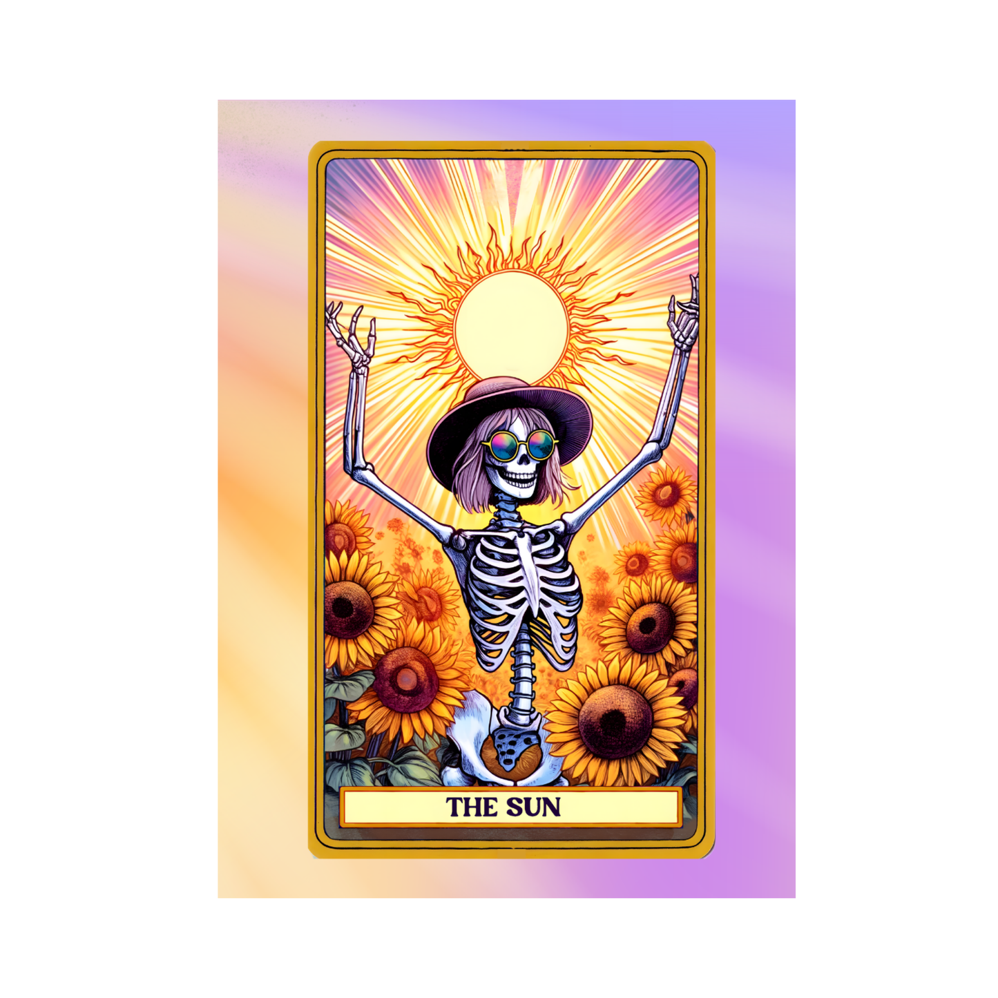 Product Title The Sun: Radiant Skeleton Greeting Card (5x7")