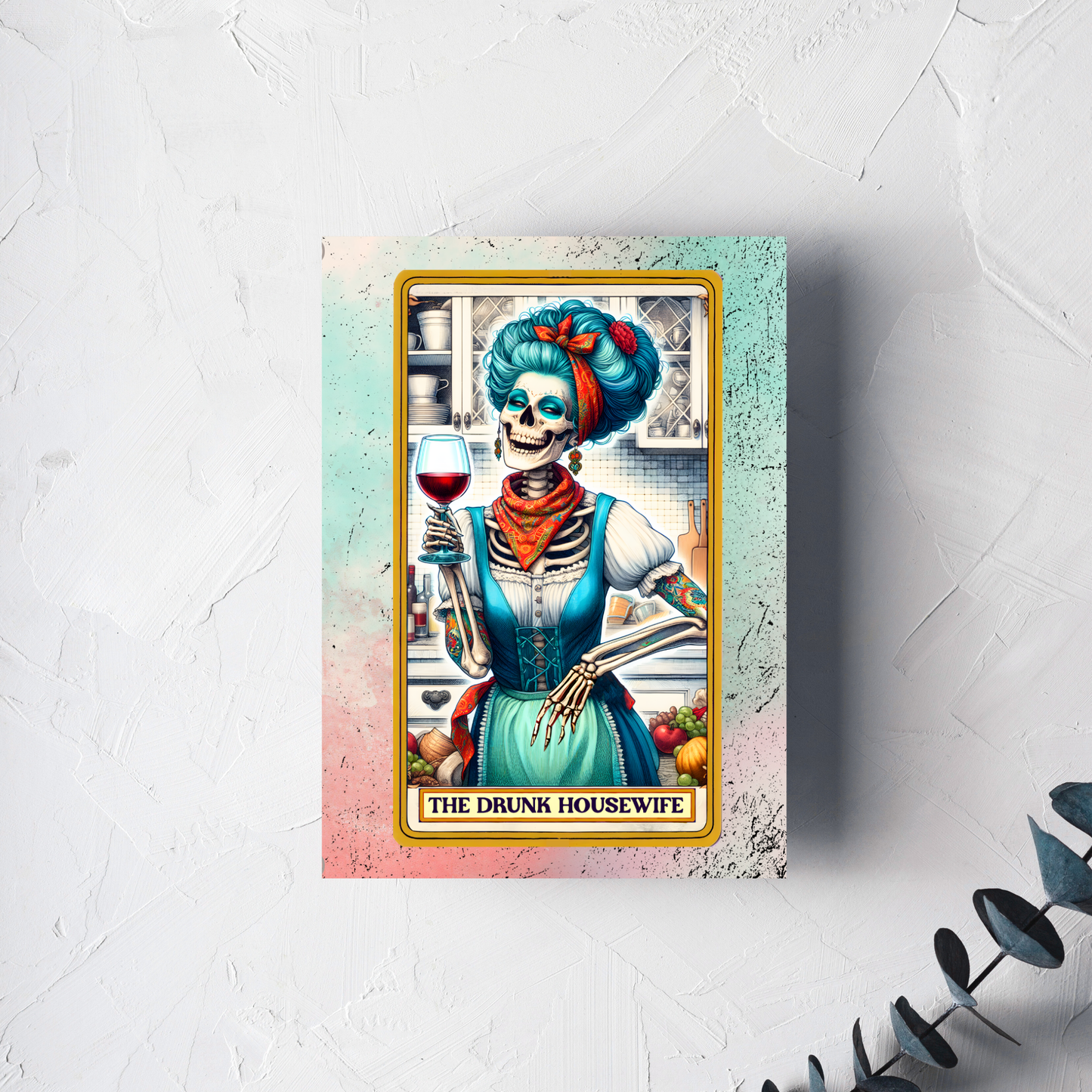 The Drunk Housewife Greeting Card