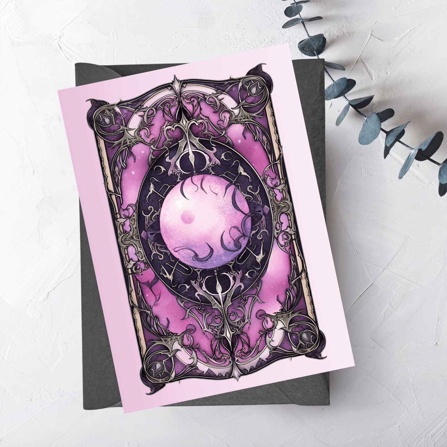 The Lunar Phases Greeting Card