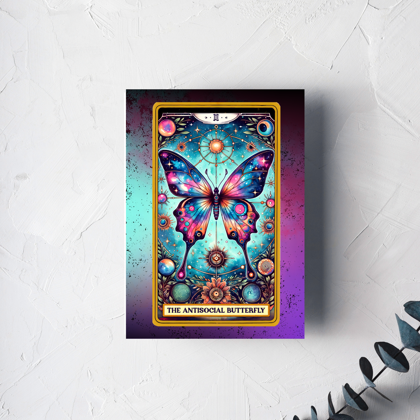 The "Antisocial Butterfly" Greeting Card