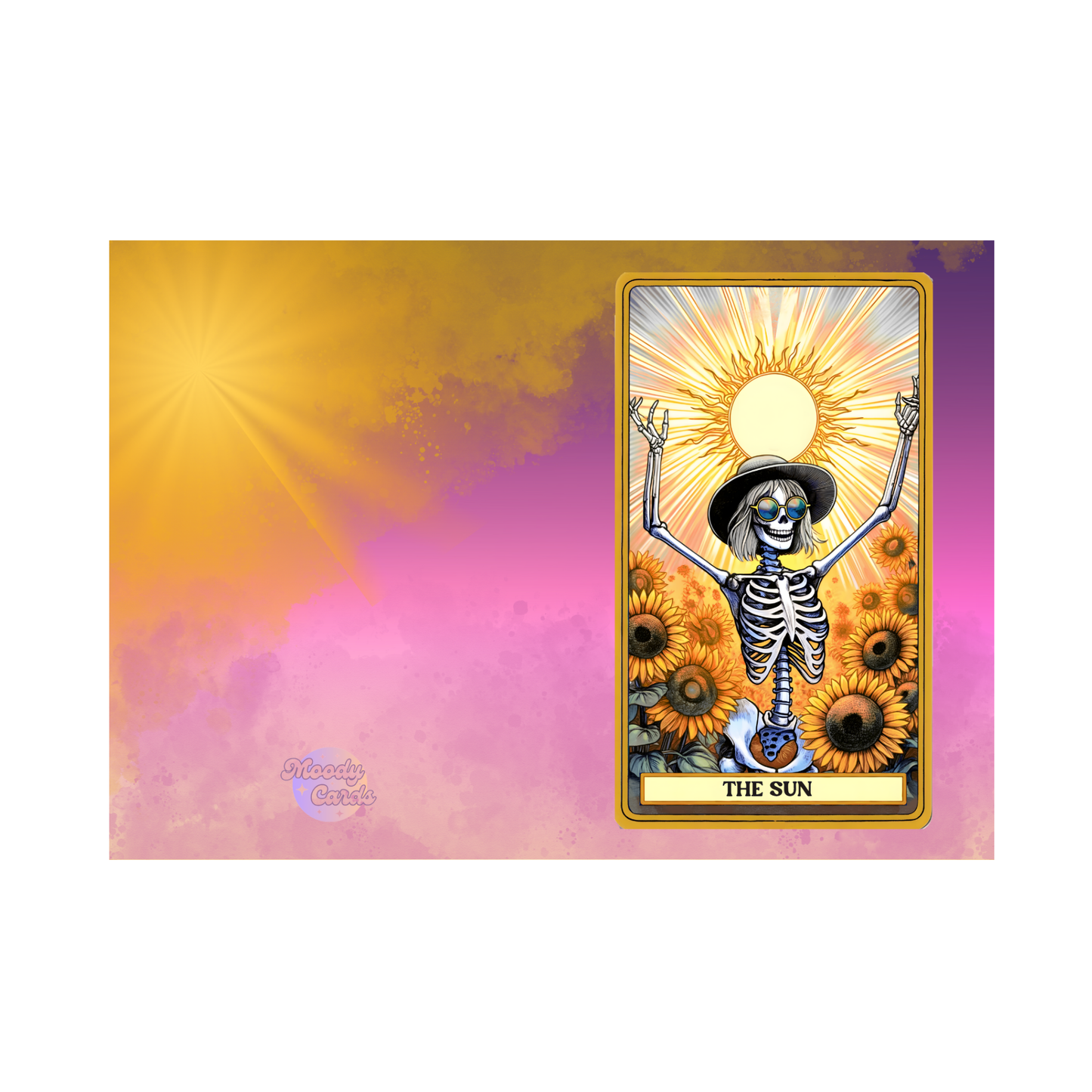 The Sun: Radiant Skeleton Greeting Card (5x7")