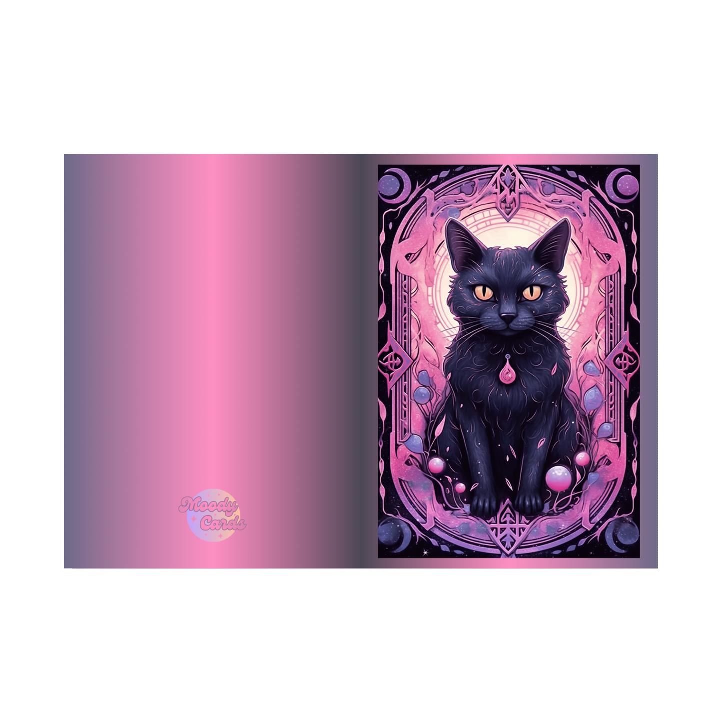 The Black Cat Familiar Greeting Card