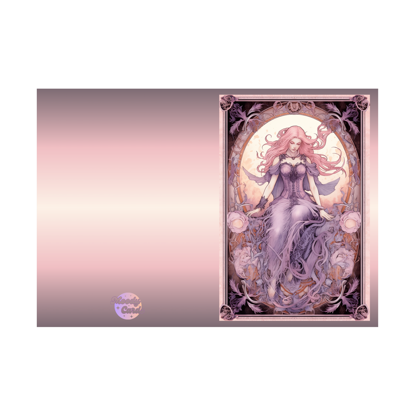 The Enchantress of the Rose Greeting Card