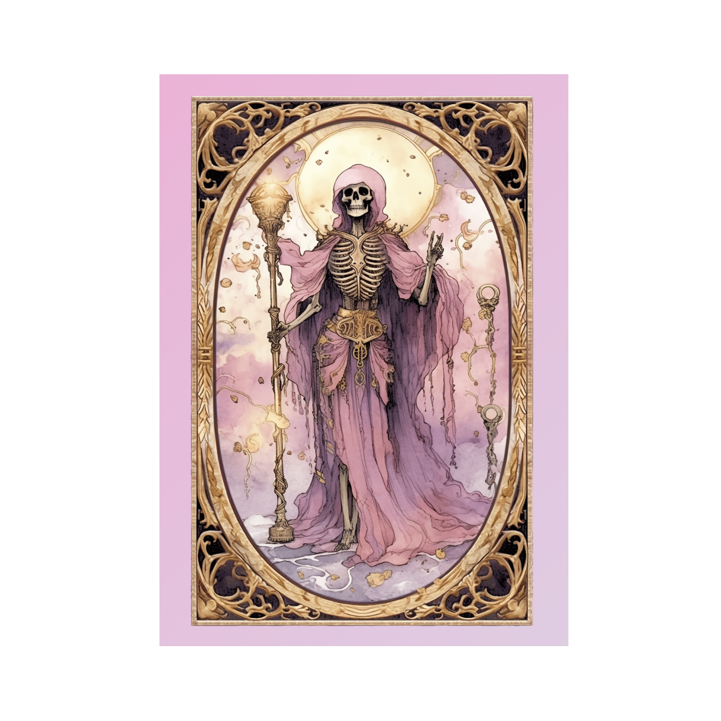 The Deathly Sorceress Greeting Card