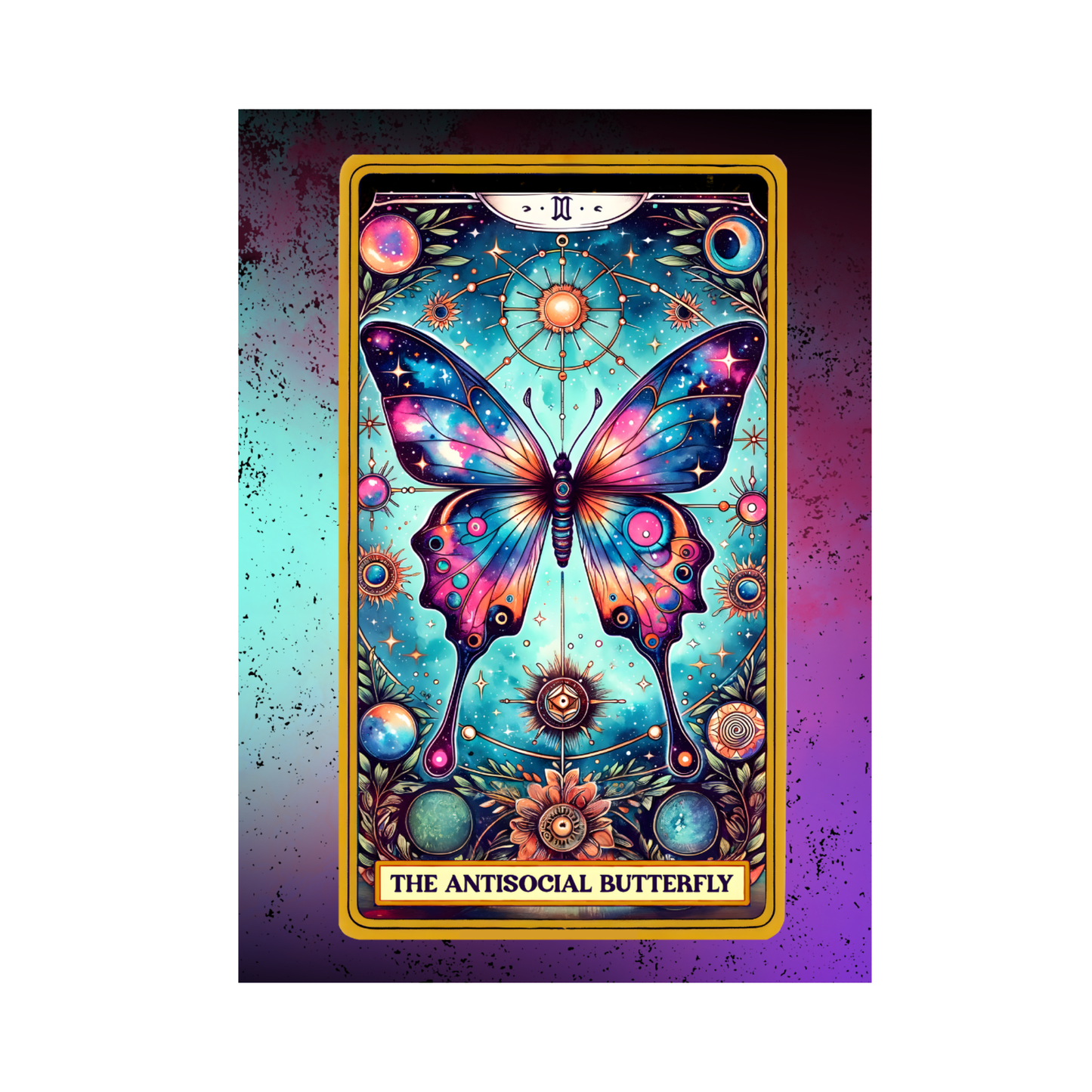 The "Antisocial Butterfly" Greeting Card