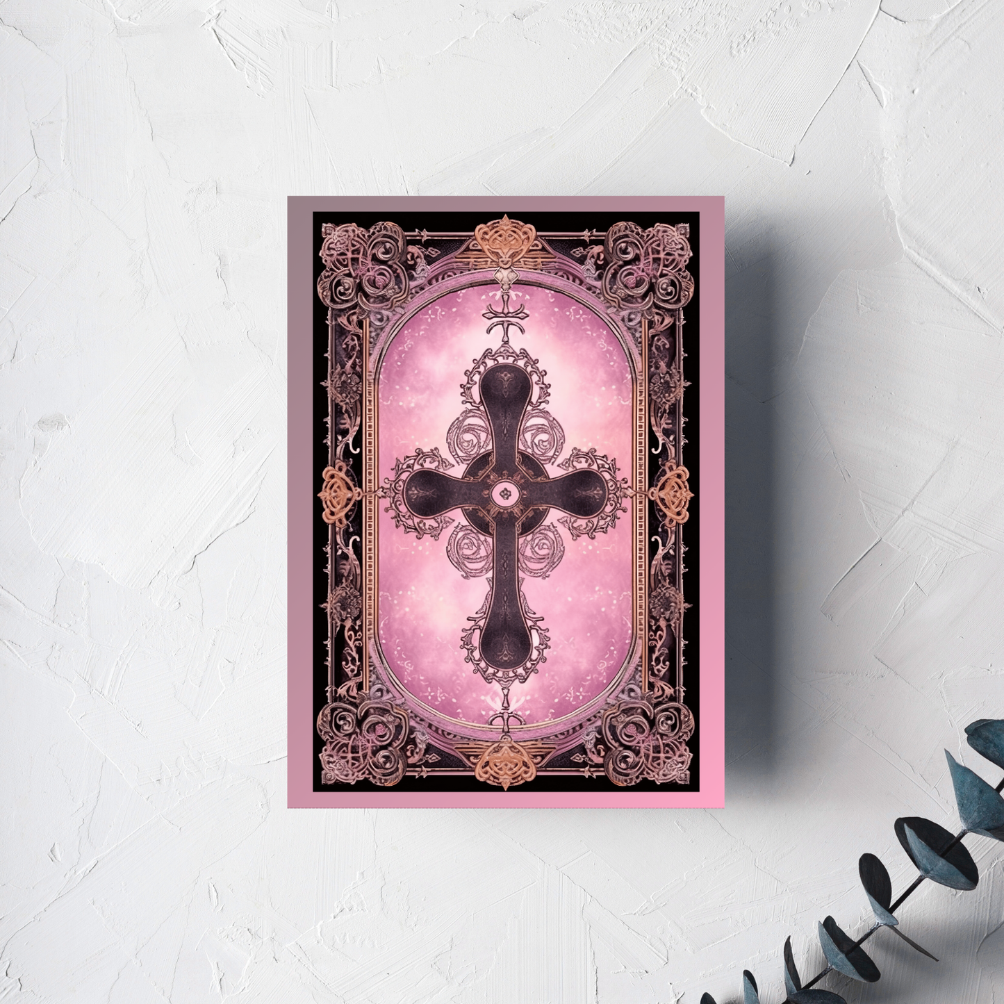 The Gothic Cross Greeting Card