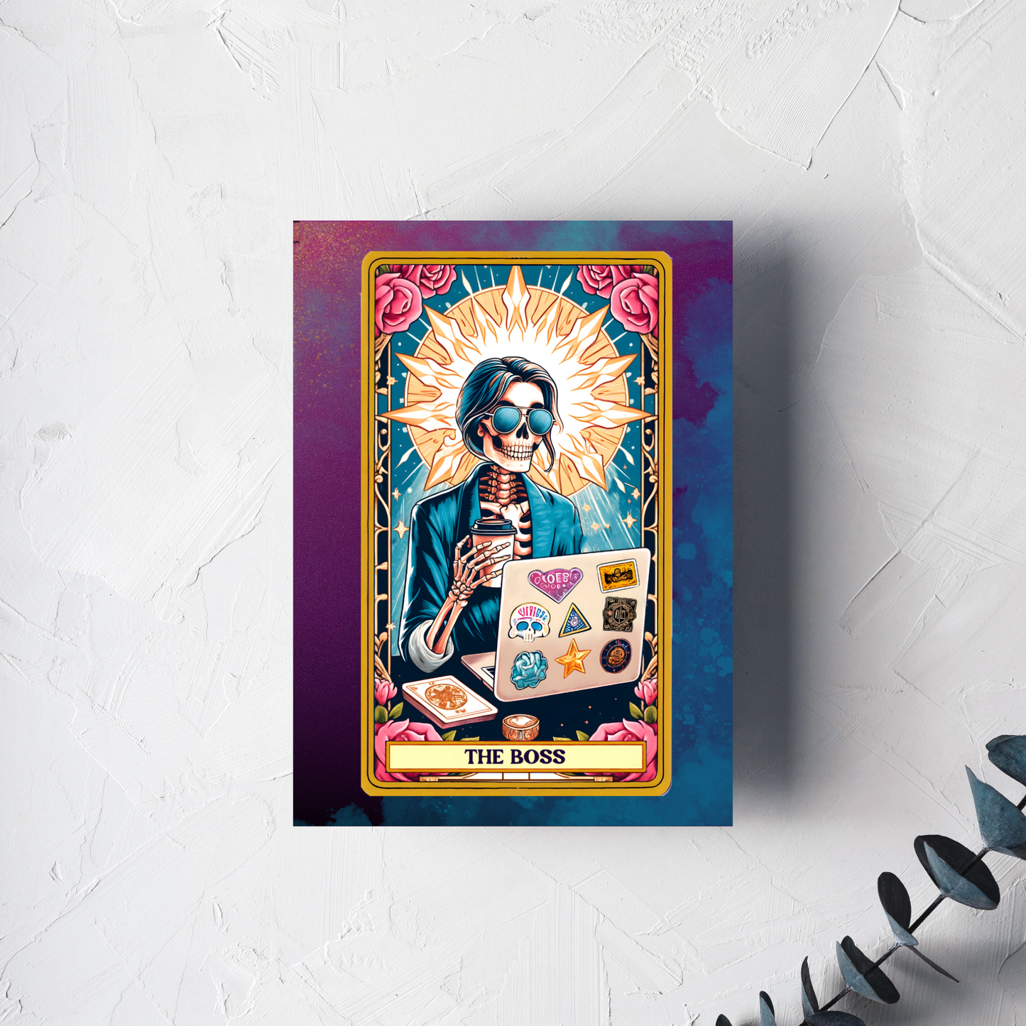 The Boss Greeting Card
