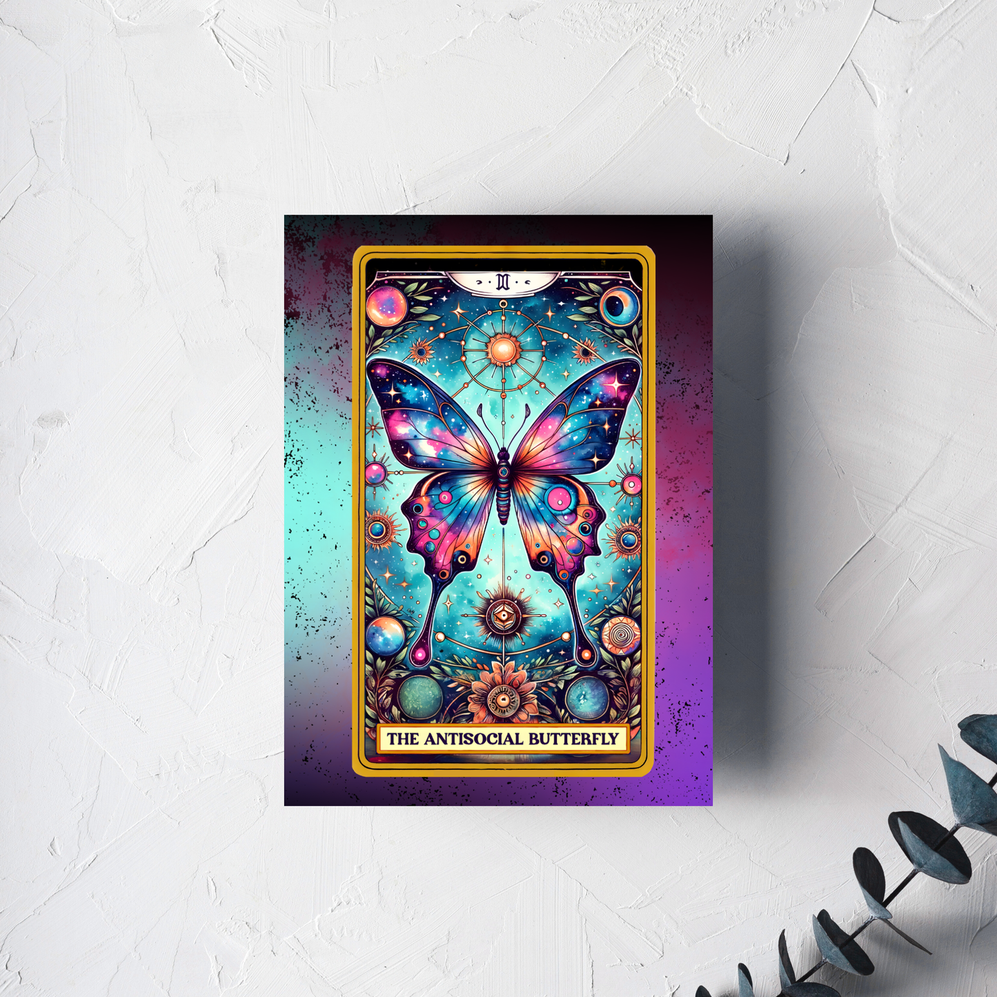 The "Antisocial Butterfly" Greeting Card