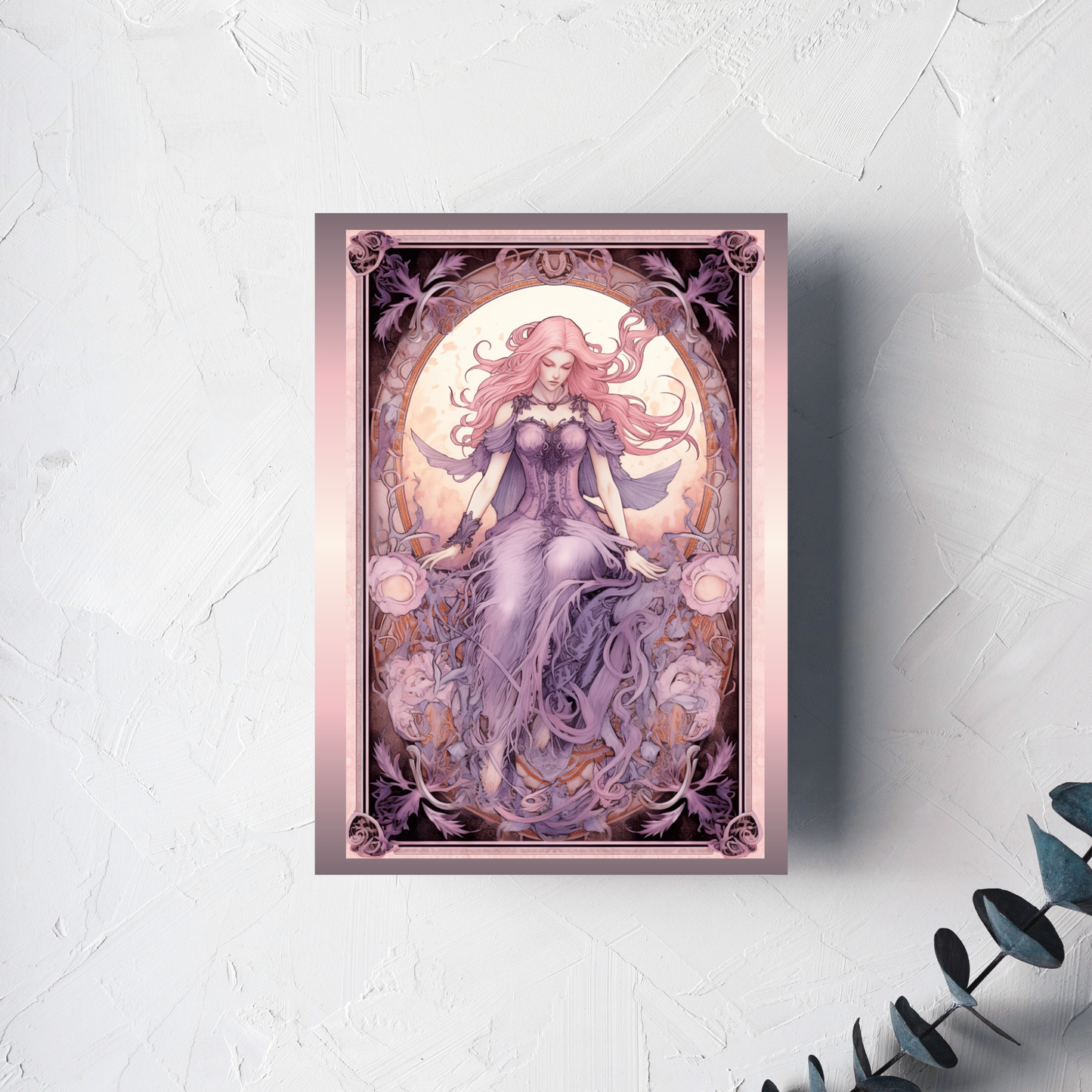 The Enchantress of the Rose Greeting Card