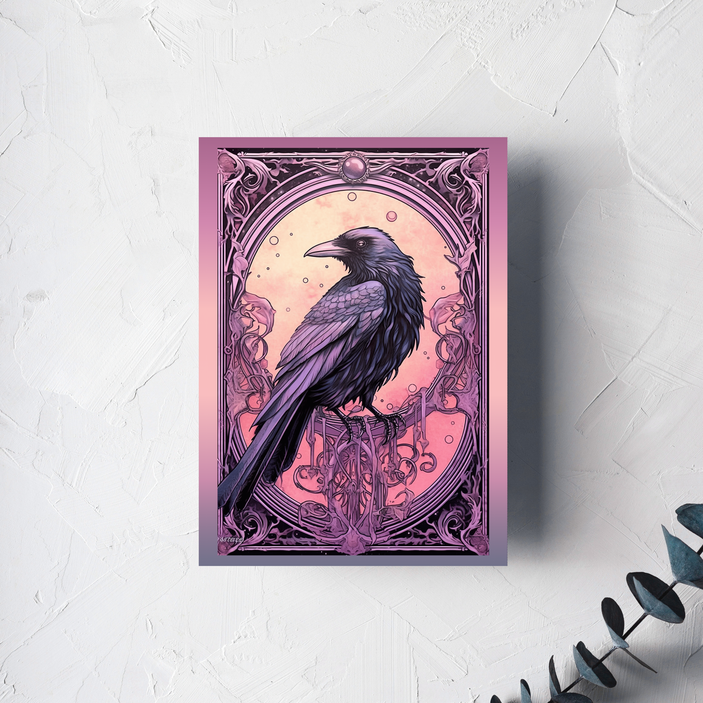 The Raven's Wisdom Greeting Card