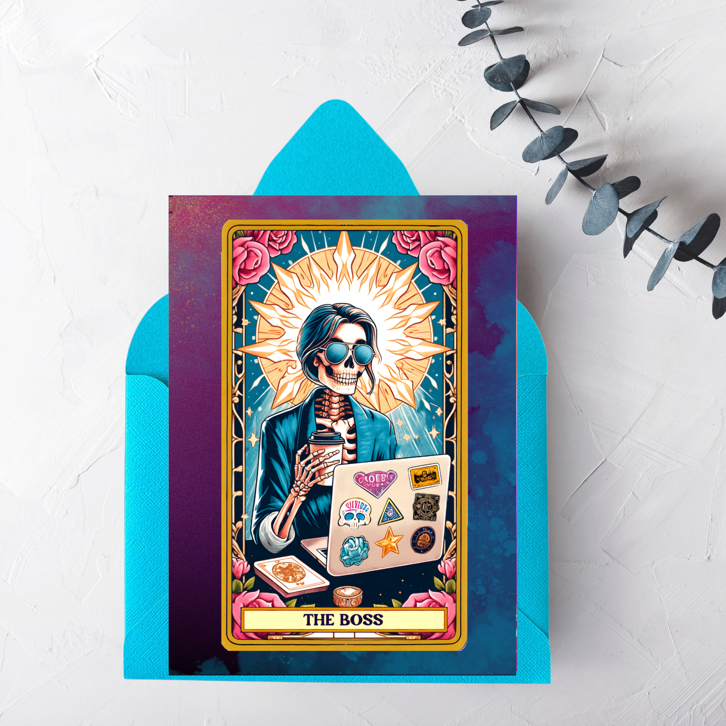 The Boss Greeting Card