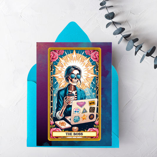 The Boss Greeting Card