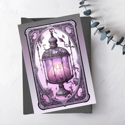 The Haunted Lantern Greeting Card