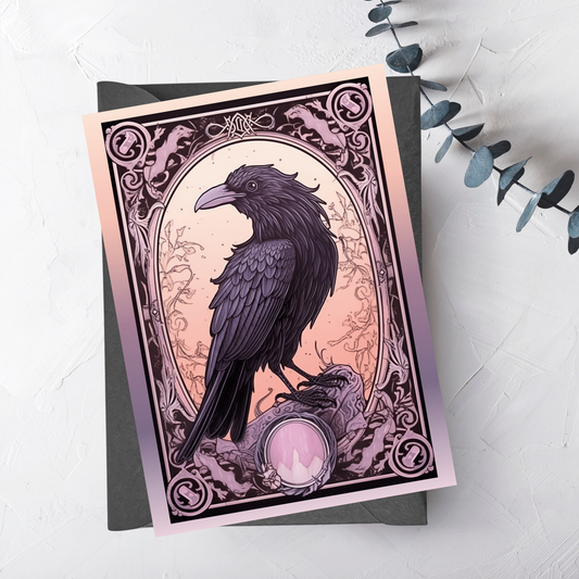 The Raven Guardian Greeting Card