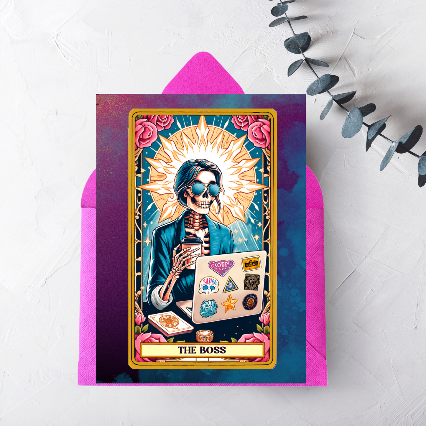 The Boss Greeting Card