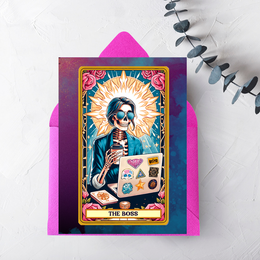 The Boss Greeting Card