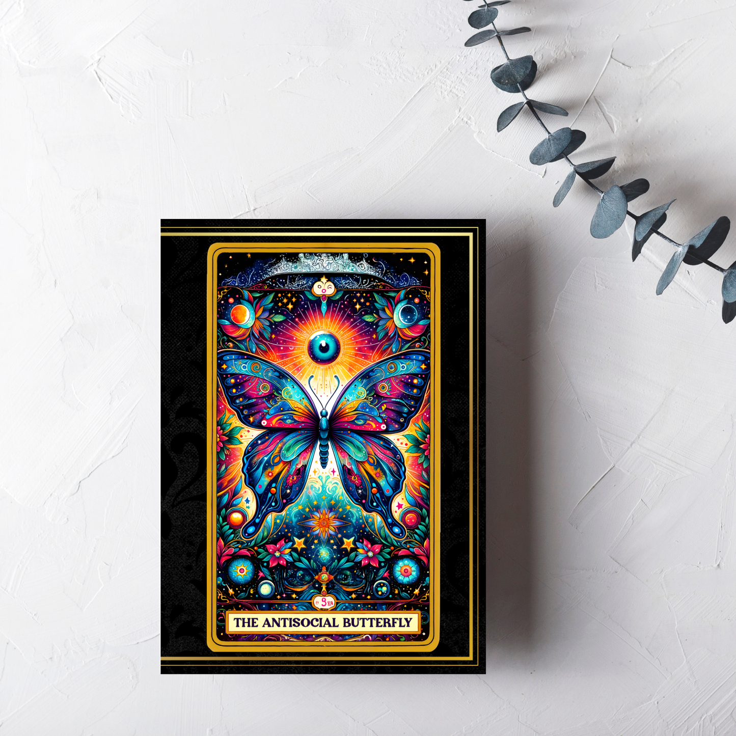 The AntiSocial Butterfly Greeting Card