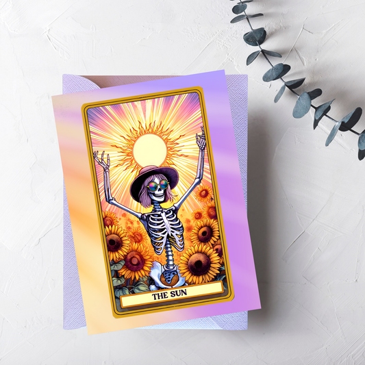 Product Title The Sun: Radiant Skeleton Greeting Card (5x7")